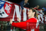 Fussball 2. Bundesliga: Oberhausen - Karlsruhe, Jubel RWO