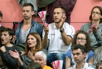 Basketball 1. Bundesliga 14/15 Hauptrunde: Walter Tigers Tuebingen - Crailsheim Merlins