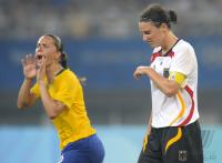 FUSSBALL  Olympia 2008  Peking  Halbfinale Brasilien - Deutschland