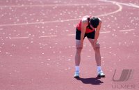 Leichtathletik: Hochspringen Lukas Gaertner (TV Rottenburg) trainiert im Rottenburger Hohenberstadion