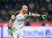 Fussball International Serie A 13/14: Torwart Christian Abbiati (AC Mailand)