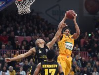 Basketball 1. Bundesliga 14/15 Hauptrunde:  Walter Tigers Tuebingen - MHP RIESEN Ludwigsburg
