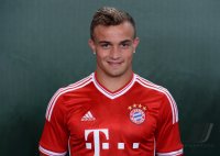 Fussball 1. Bundesliga 2013/2014:  Fototermin beim  FC Bayern Muenchen