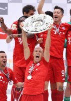 Fussball 1. Bundesliga Saison 18/19: Meister FC Bayern Muenchen