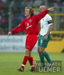 FUSSBALL 1. Bundesliga Spielszene  SC Freiburg  -  VfL Wolfsburg