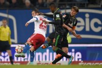 Fussball, 1. Bundesliga  Saison 2014/2015: Hamburger SV - SV Werder Bremen