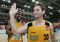 Basketball 1. Bundesliga: Tuebingen - Karlsruhe, Jubel