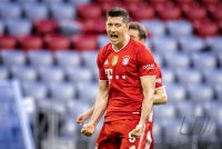 Fussball 1. Bundesliga Saison 20/21: JUBEL Lewandowski (FC Bayern Muenchen)