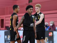 Basketball 2. Bundesliga  20/21 Testspiel: Tigers Tuebingen - wiha Panthers Schwenningen