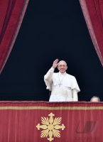 Rom;  Papst Franziskus I. spricht den Urbi Et Orbi Segen