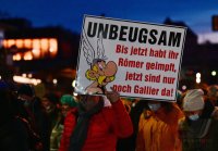 Demonstration von Gegner der Corona-Massnahmen in Reutlingen