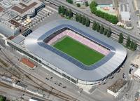 FUSSBALL EM 2008 Luftbild Stadion Genf