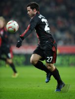 Fussball: 1. Bundesliga Saison 2010/2011: Leverkusen, CASTRO am Ball