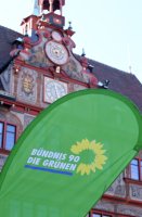 Politik, Wahlkampf Buendnis 90/Die Gruenen: Christian Kuehn in Tuebingen
