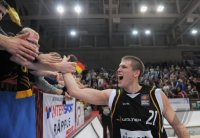 Basketball 1. Bundesliga 2011/2012:  Walter Tigers Tuebingen - New Yorker Phantoms Braunschweig