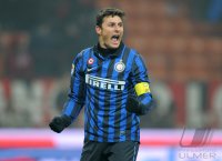 FUSSBALL International SERIE A 2011/2012:  JUBEL Javier Zanetti (Inter Mailand)