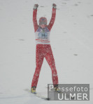 Nordische Ski WM Teamspringen K 90 - Jubel Spaeth