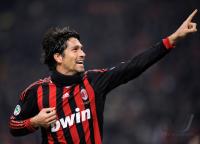 FUSSBALL SERIE A:  JUBEL um Marco&Ecirc;Borriello (AC Mailand)