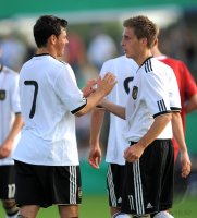 Fussball International  U 20 Laenderspiel:  Kevin Volland, Patrick Herrmann (v. li, Deutschland)