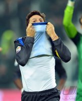 FUSSBALL SERIE A: Jubel Javier Zanetti (Inter Mailand)