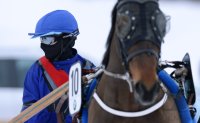 Pferdesport:  White Turf  St. Moritz 2014 Trabrennen