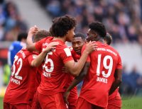 Fussball 1. Bundesliga Saison 19/20: TSG 1899 Hoffenheim - FC Bayern Muenchen