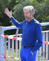 Eroeffnung Radbruecke Tuebingen; Tuebingens Oberbuergermeister Boris Palmer (Die Gruenen)