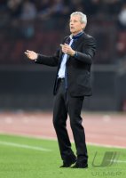 Fussball Europa League Saison 2014/2015: Trainer Lucien Favre (Borussia Moenchengladbach)