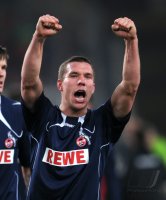 Fussball 1. Bundesliga : JUBEL Lukas Podolski (1. FC Koeln)