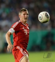 Fussball Saison 2013/2014: DFB Pokal 1. Runde: Bastian Schweinsteiger (FC Bayern Muenchen)