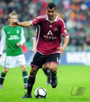 FUSSBALL, 1. BUNDESLIGA, 28. Spieltag: Bremen - Nuernberg, CHOUPO-MOTING