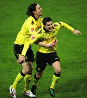 Fussball 1. Bundesliga : JUBEL Neven Subotic mit Nuri Sahin (v.li., Borussia Dortmund)