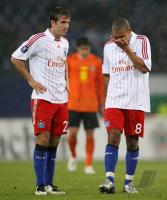Fussball UEEA CUP: Hamburg, VAN DER VAART und NIGEL DE JONG