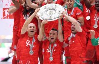 Fussball 1. Bundesliga Saison 18/19: Meister FC Bayern Muenchen