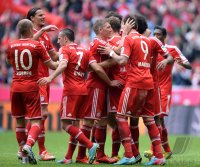 Fussball 1. Bundesliga  Saison  2012/2013:  JUBEL FC Bayern Muenchen