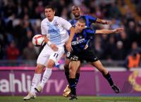 FUSSBALL SERIE A: Stefano&Ecirc;Mauri (li, Lazio) gegen Marco Materazzi (re, Inter)