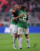 Fussball 1. Bundesliga  Saison 2010/2011: FC Bayern Muenchen - Werder Bremen