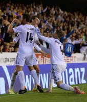 FUSSBALL International COPA DEL REY 13/14:  JUBEL Gareth Bale (Real Madrid)
