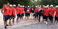 Beachsoccer Nationalteam von Tahiti besucht die FIFA