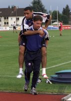 Fussball  1. Bundesliga  Saison 2000/2001;  FC Hansa Rostock Trainingslager
