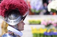 Rom Ostermesse 2018;   Paepstlichen Schweizergarde