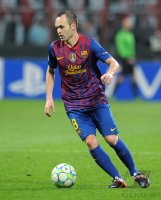 FUSSBALL INTERNATIONAL  CHL Viertelfinale 11/12: Andres Iniesta (Barca)