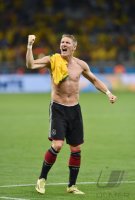 FUSSBALL WM 2014, HALBFINALE: JUBEL; Bastian Schweinsteiger (Deutschland)
