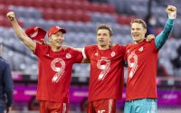 Fussball 1. Bundesliga Saison 20/21: JUBEL Meisterschaft FC Bayern Muenchen
