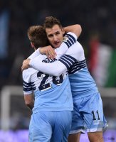 Fussball International Serie A 14/15: JUBEL Miroslav Klose (Lazio Rom)
