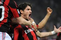 FUSSBALL SERIE A:  Jubel Pato (AC Mailand)