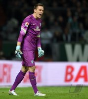 Fussball, 1. Bundesliga  Saison 2014/2015: SV Werder Bremen - VfL Wolfsburg