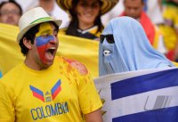 FUSSBALL WM 2014, Achtelfinale: Kolumbien - Uruguay