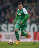 Fussball, 1. Bundesliga  Saison 2014/2015: SV Werder Bremen - Borussia Moenchengladbach