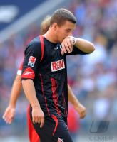 Fussball 1. Bundesliga : Enttaeuschung bei Lukas Podolski (Koeln)